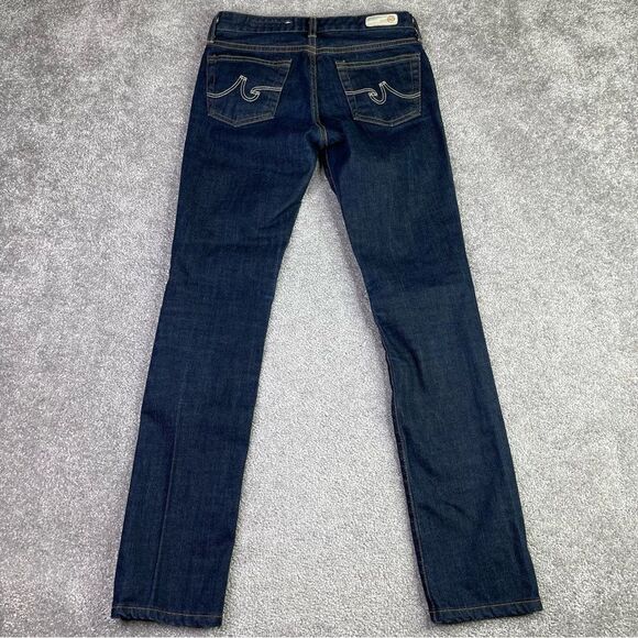 Ag Adriano Goldschmied Jeans Women’s 27X30 Blue Skinny Straight Low Rise Premier - Picture 3 of 12